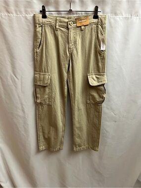 Thereabouts Relaxed Utility Cargo Pants Youth Size 12 Porcelain Tan NWT